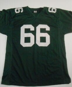 UNSIGNED CUSTOM Sewn Stitched Ray Nitschke Green Jersey