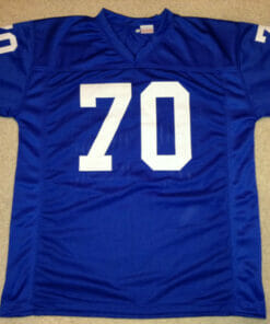 UNSIGNED CUSTOM Sewn Stitched Rayfield Wright Blue Jersey