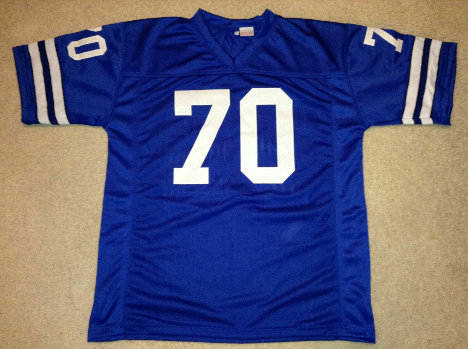 UNSIGNED CUSTOM Sewn Stitched Rayfield Wright Blue Jersey 2 UNSIGNED CUSTOM Sewn Stitched Rayfield Wright Blue Jersey