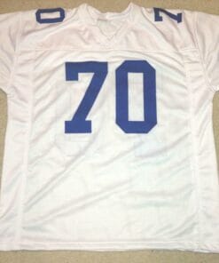UNSIGNED CUSTOM Sewn Stitched Rayfield Wright White Jersey
