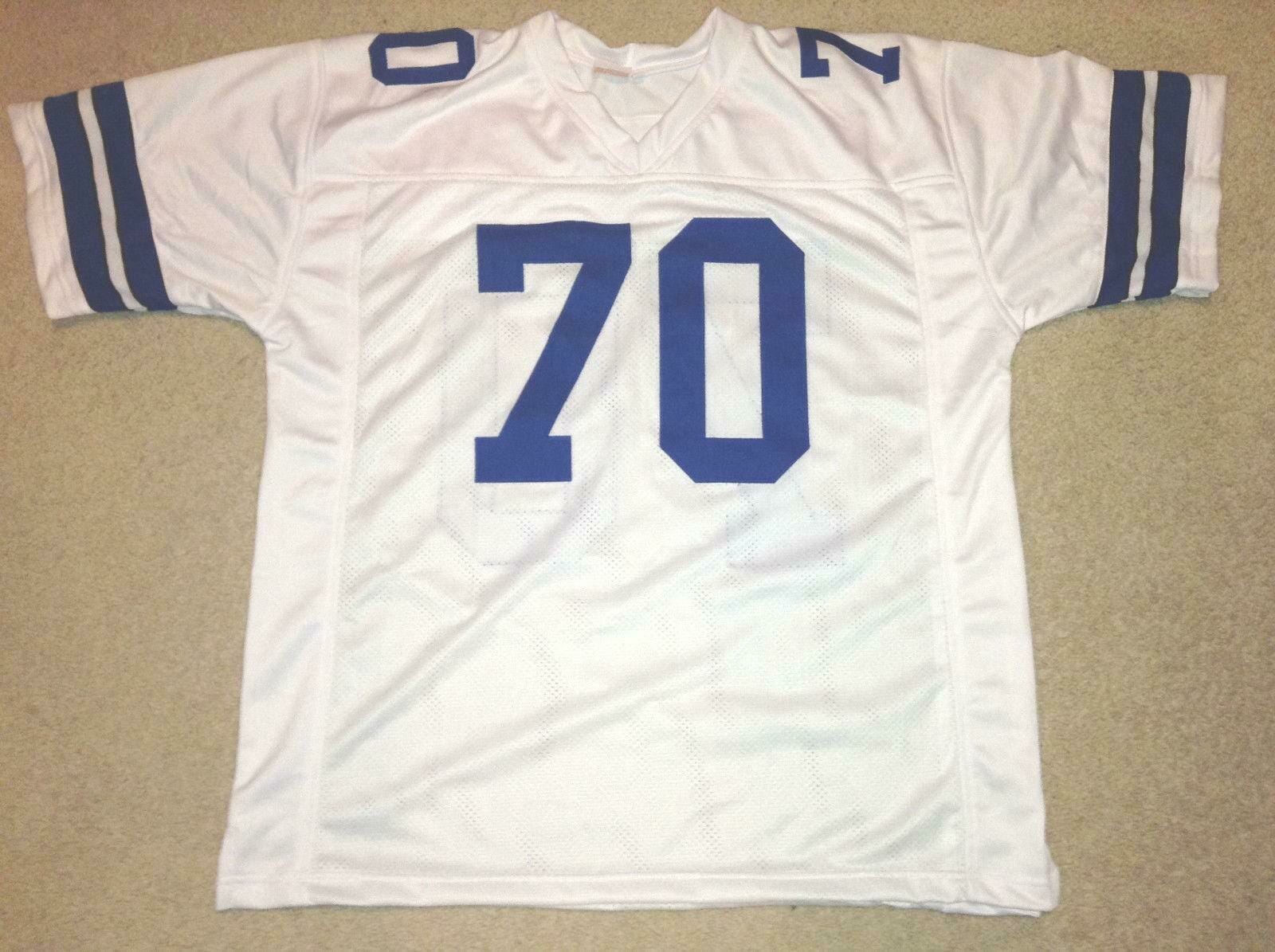 UNSIGNED CUSTOM Sewn Stitched Rayfield Wright White Jersey 2 UNSIGNED CUSTOM Sewn Stitched Rayfield Wright White Jersey