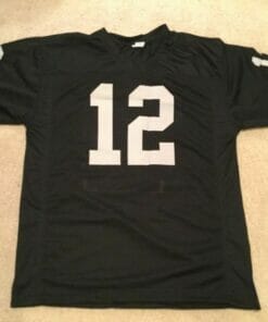 UNSIGNED CUSTOM Sewn Stitched Rich Gannon Black Jersey