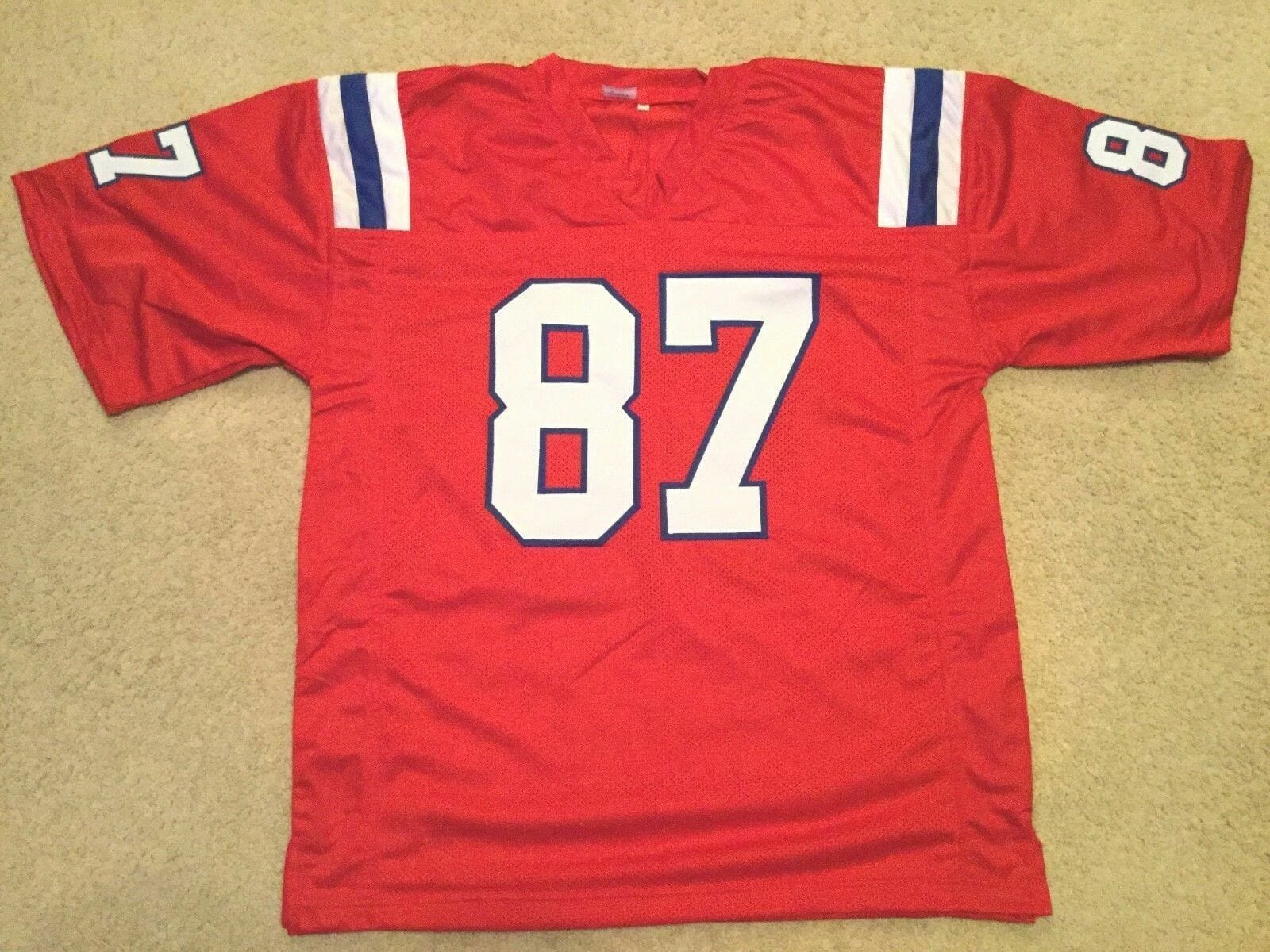 UNSIGNED CUSTOM Sewn Stitched Rob Gronkowski Red Jersey 2 UNSIGNED CUSTOM Sewn Stitched Rob Gronkowski Red Jersey