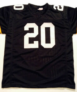 UNSIGNED CUSTOM Sewn Stitched Rocky Bleier Black Jersey