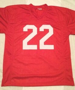 UNSIGNED CUSTOM Sewn Stitched Roger Wehrli Red Jersey
