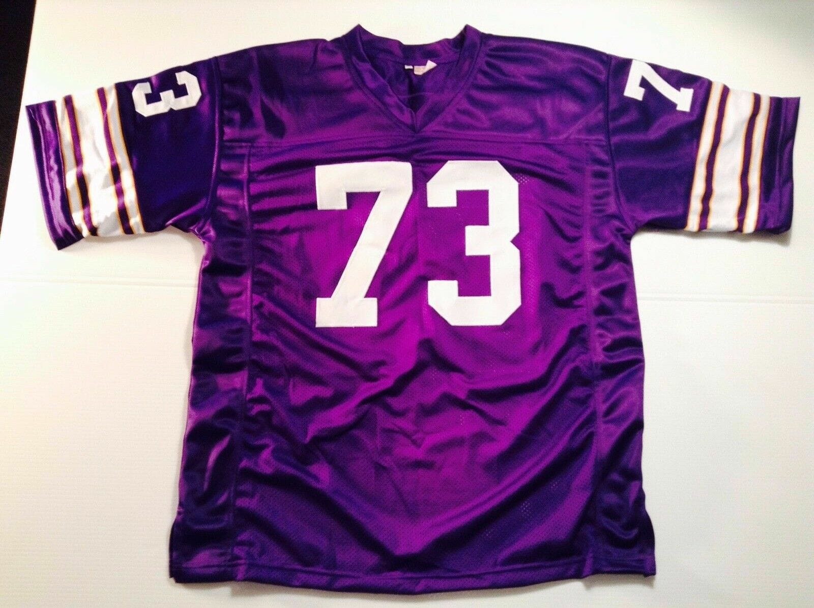 UNSIGNED CUSTOM Sewn Stitched Ron Yary Purple Jersey 2 UNSIGNED CUSTOM Sewn Stitched Ron Yary Purple Jersey