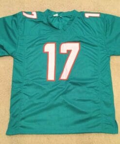UNSIGNED CUSTOM Sewn Stitched Ryan Tannehill Teal Jersey