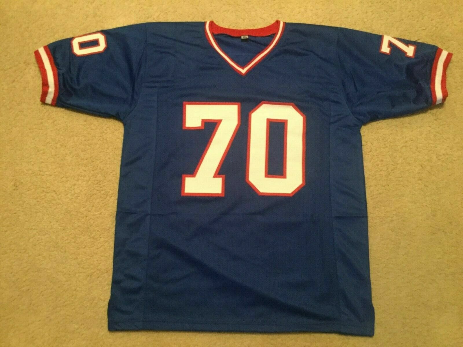 UNSIGNED CUSTOM Sewn Stitched Sam Huff ERROR Jersey 2 UNSIGNED CUSTOM Sewn Stitched Sam Huff ERROR Jersey