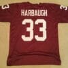 UNSIGNED CUSTOM Sewn Stitched Sammy Baugh Burgundy ERROR Jersey