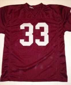 UNSIGNED CUSTOM Sewn Stitched Sammy Baugh Burgundy Jersey