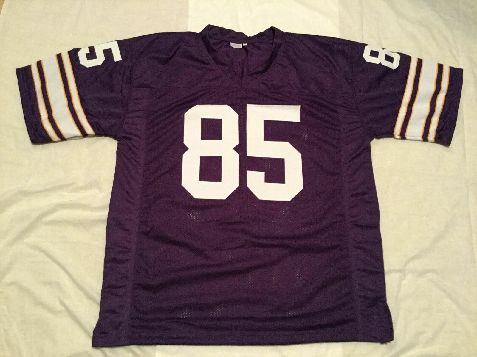 UNSIGNED CUSTOM Sewn Stitched Sammy White Purple Jersey 2 UNSIGNED CUSTOM Sewn Stitched Sammy White Purple Jersey