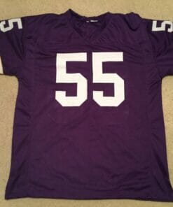 UNSIGNED CUSTOM Sewn Stitched Scott Studwell Purple Jersey