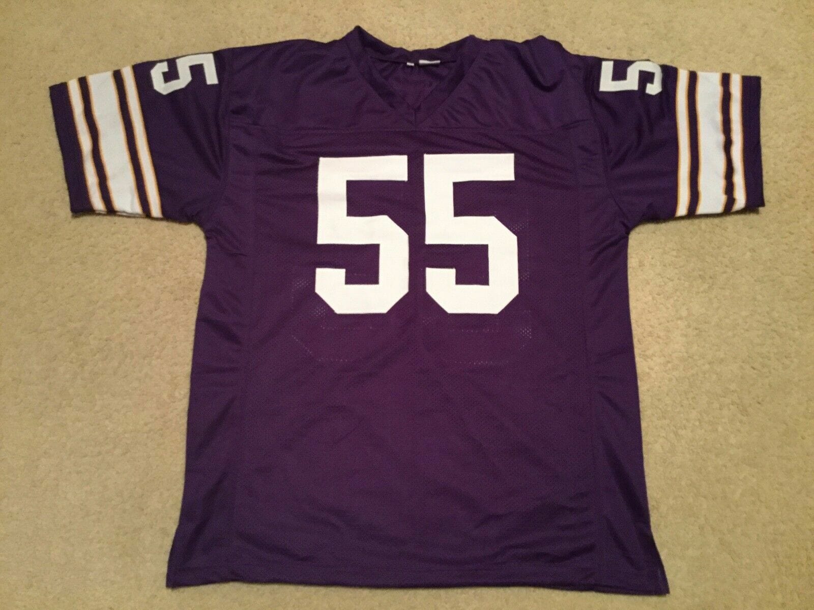 UNSIGNED CUSTOM Sewn Stitched Scott Studwell Purple Jersey 2 UNSIGNED CUSTOM Sewn Stitched Scott Studwell Purple Jersey