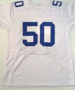 UNSIGNED CUSTOM Sewn Stitched Sean Lee White Jersey