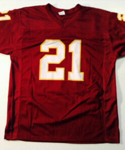 UNSIGNED CUSTOM Sewn Stitched Sean Taylor Burgundy Jersey