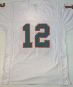 UNSIGNED CUSTOM Sewn Stitched Bob Griese White Jersey