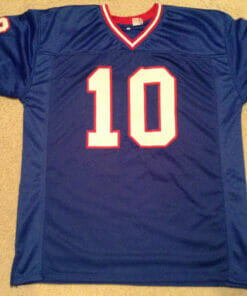 UNSIGNED CUSTOM Sewn Stitched Brad Van Pelt Blue Jersey