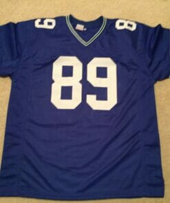 UNSIGNED CUSTOM Sewn Stitched Brian Blades Blue Jersey