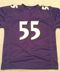 UNSIGNED CUSTOM Sewn Stitched Terrell Suggs Purple Jersey
