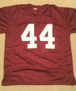 UNSIGNED CUSTOM Sewn Stitched Brian Bosworth Crimson Jersey