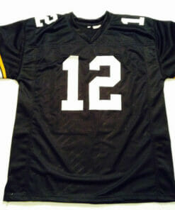 UNSIGNED CUSTOM Sewn Stitched Terry Bradshaw Black Jersey