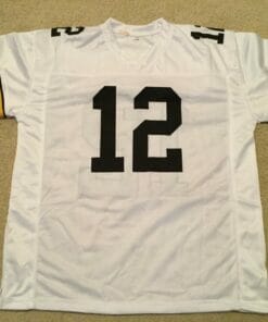 UNSIGNED CUSTOM Sewn Stitched Terry Bradshaw White Jersey