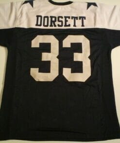 UNSIGNED CUSTOM Sewn Stitched Tony Dorsett Thanksgiving Jersey