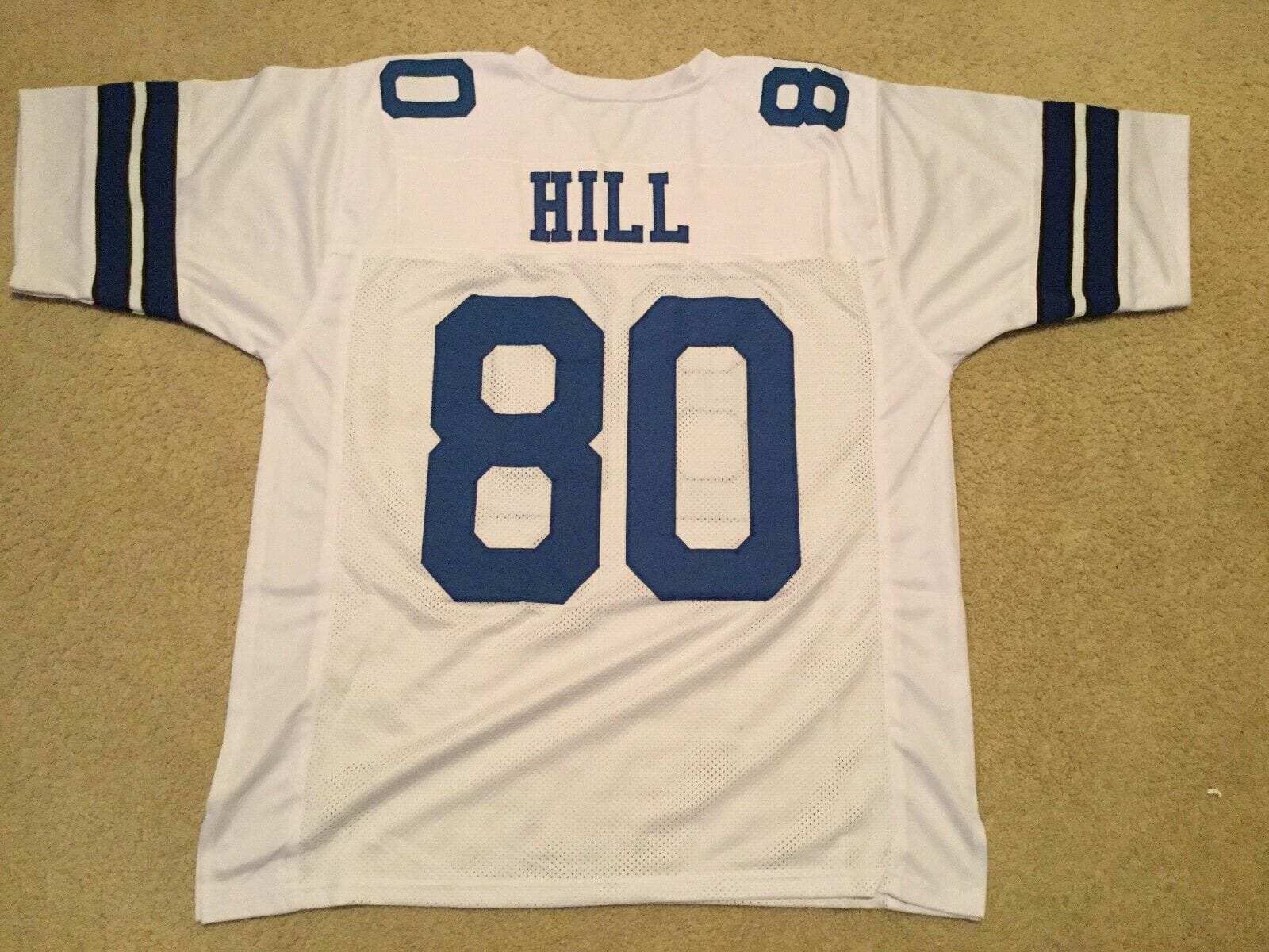 UNSIGNED CUSTOM Sewn Stitched Tony Hill White Jersey 1 UNSIGNED CUSTOM Sewn Stitched Tony Hill White Jersey
