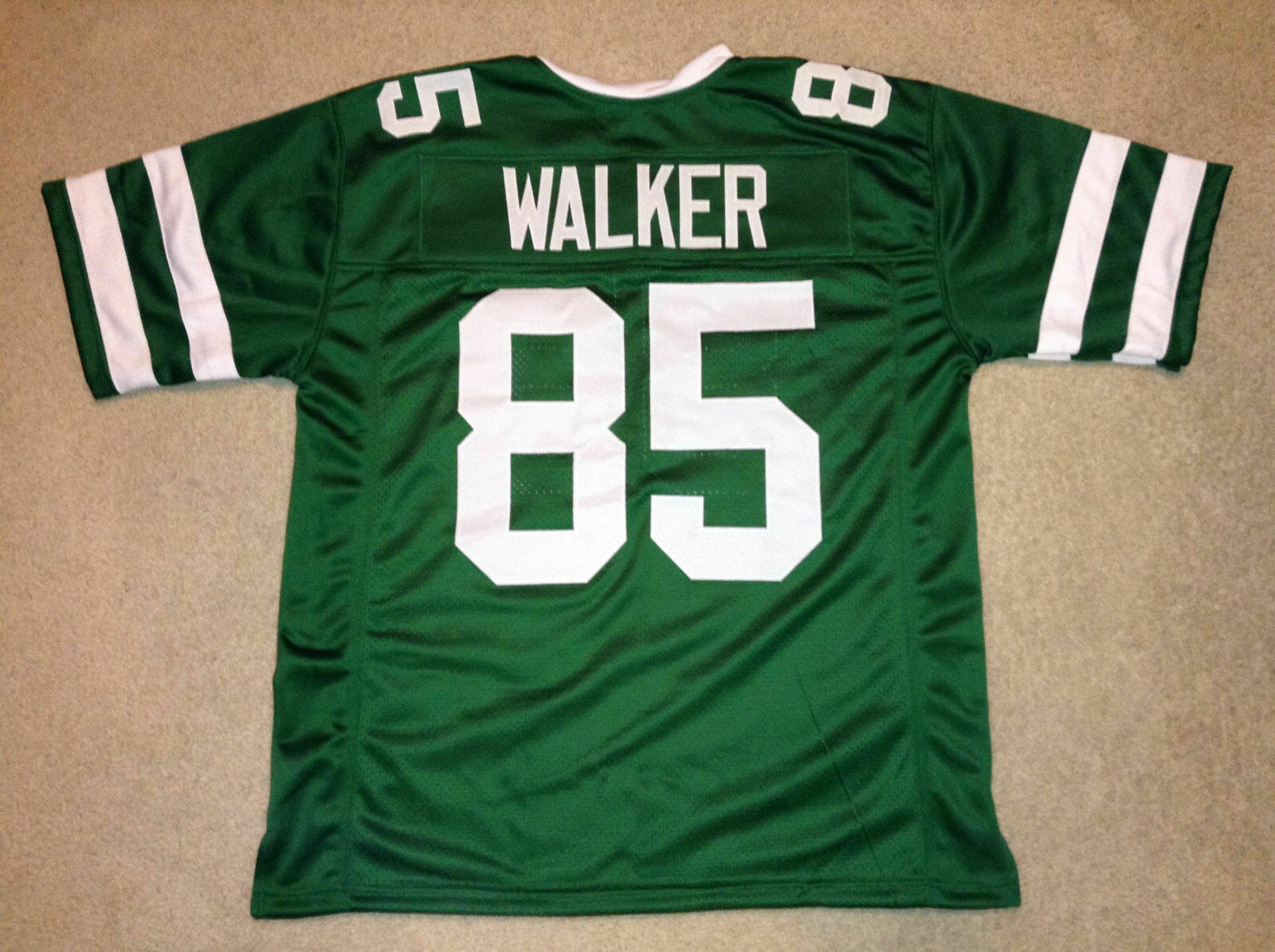 UNSIGNED CUSTOM Sewn Stitched Wesley Walker Green Jersey 1 UNSIGNED CUSTOM Sewn Stitched Wesley Walker Green Jersey