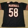 UNSIGNED CUSTOM Sewn Stitched Wilber Marshall Blue Jersey