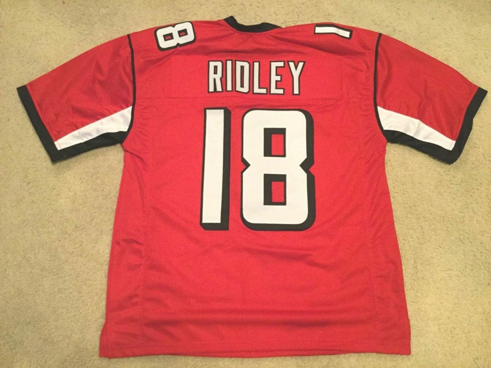 UNSIGNED CUSTOM Sewn Stitched Calvin Ridley Red Jersey 1 UNSIGNED CUSTOM Sewn Stitched Calvin Ridley Red Jersey