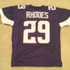 UNSIGNED CUSTOM Sewn Stitched Xavier Rhodes Purple Jersey