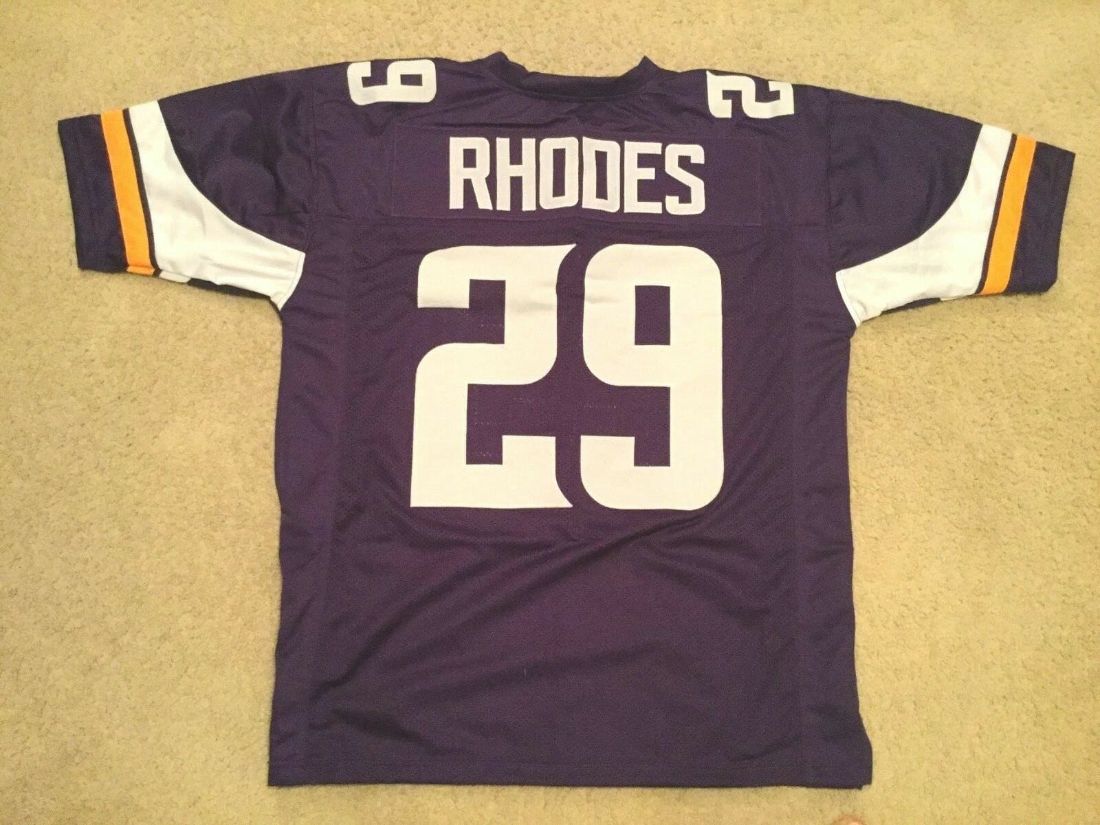 UNSIGNED CUSTOM Sewn Stitched Xavier Rhodes Purple Jersey 1 UNSIGNED CUSTOM Sewn Stitched Xavier Rhodes Purple Jersey