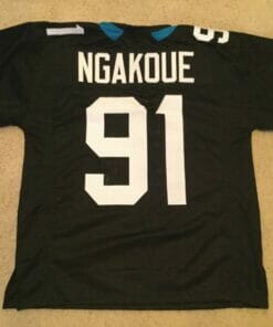 UNSIGNED CUSTOM Sewn Stitched Yannick Ngakoue Black ERROR Jersey