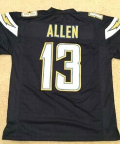 UNSIGNED CUSTOM Sewn Stitched Keenan Allen Blue Jersey