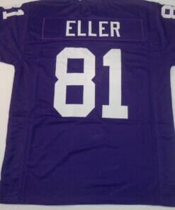 UNSIGNED CUSTOM Sewn Stitched Carl Eller Purple Jersey