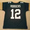 UNSIGNED CUSTOM Sewn Stitched Aaron Rodgers Green Jersey