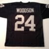 UNSIGNED CUSTOM Sewn Stitched Charles Woodson Black Jersey