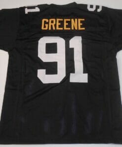 UNSIGNED CUSTOM Sewn Stitched Kevin Greene Black Jersey