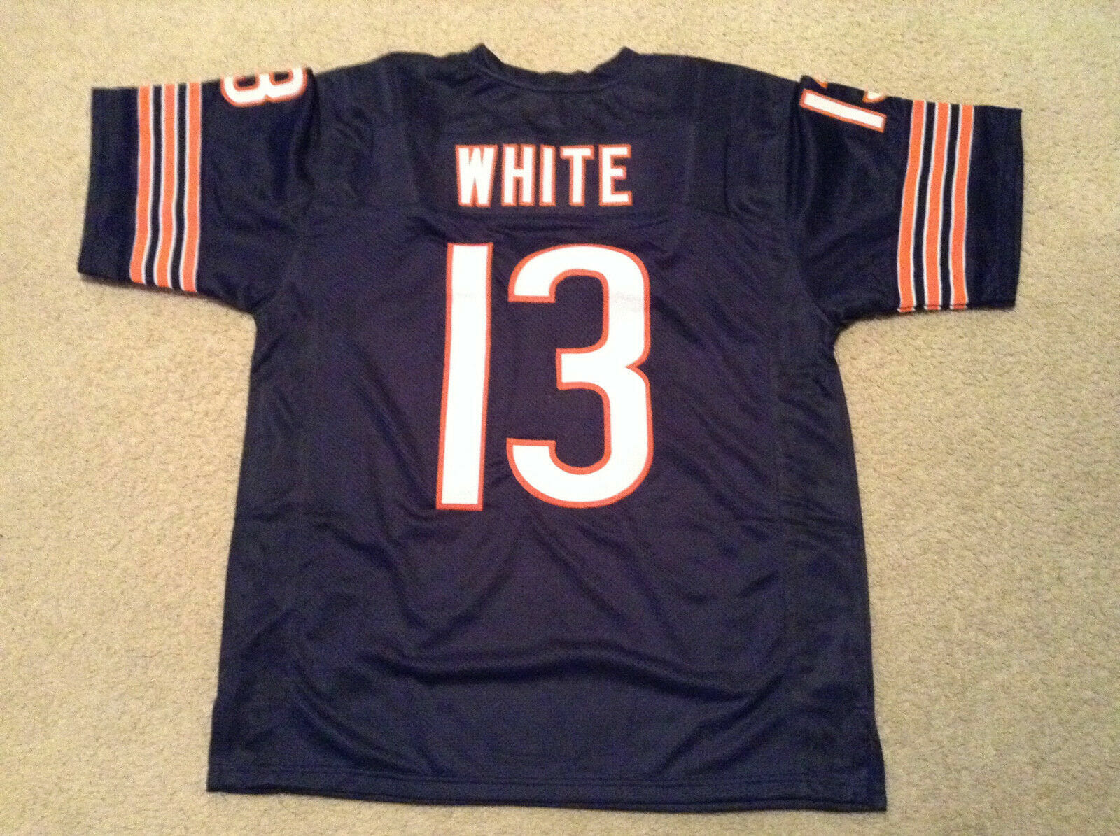 UNSIGNED CUSTOM Sewn Stitched Kevin White Blue Jersey 1 UNSIGNED CUSTOM Sewn Stitched Kevin White Blue Jersey