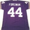 UNSIGNED CUSTOM Sewn Stitched Chuck Foreman Purple Jersey