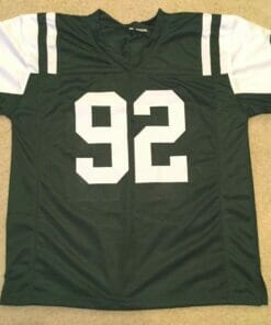 Alternative view of UNSIGNED CUSTOM Sewn Stitched Leonard Williams Green Jersey