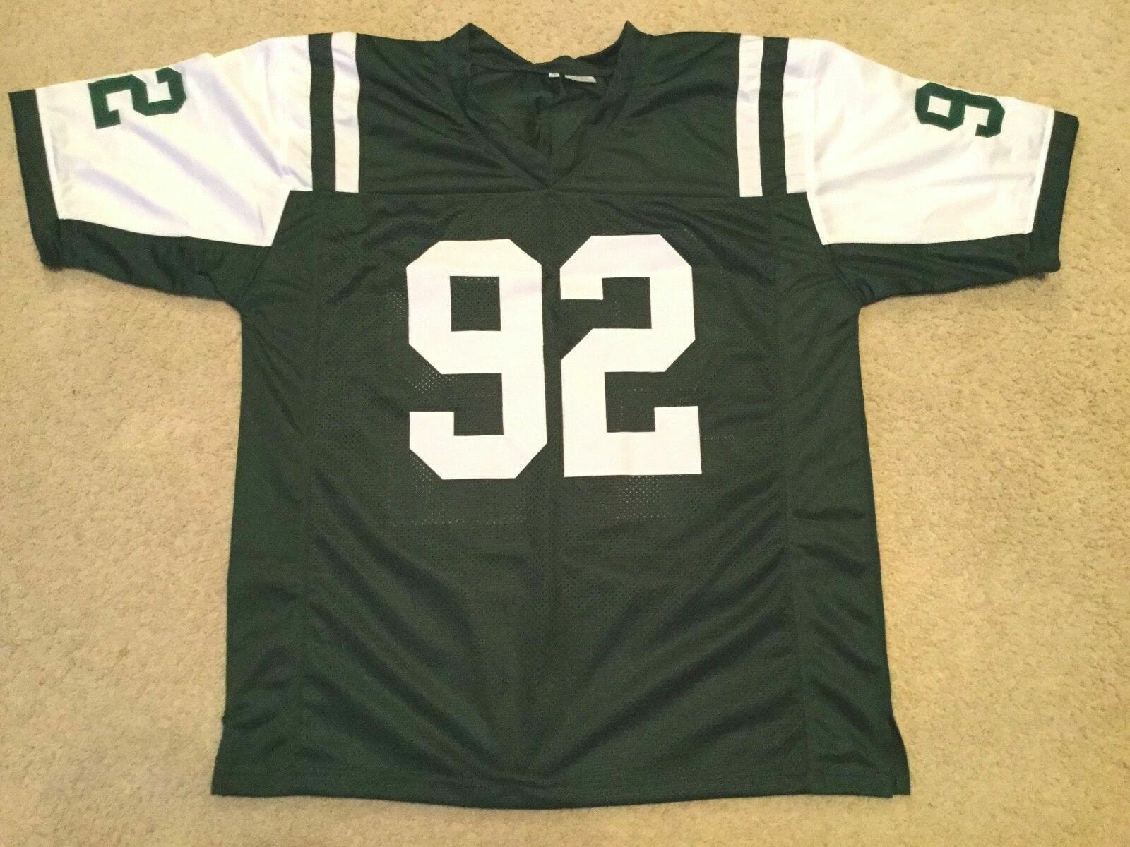 UNSIGNED CUSTOM Sewn Stitched Leonard Williams Green Jersey 2 UNSIGNED CUSTOM Sewn Stitched Leonard Williams Green Jersey - Image 2