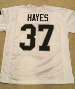 UNSIGNED CUSTOM Sewn Stitched Lester Hayes White Jersey