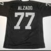 UNSIGNED CUSTOM Sewn Stitched Lyle Alzado Black Jersey