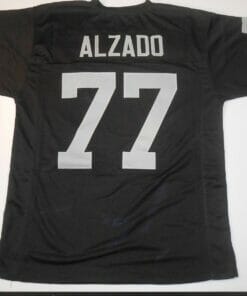 UNSIGNED CUSTOM Sewn Stitched Lyle Alzado Black Jersey