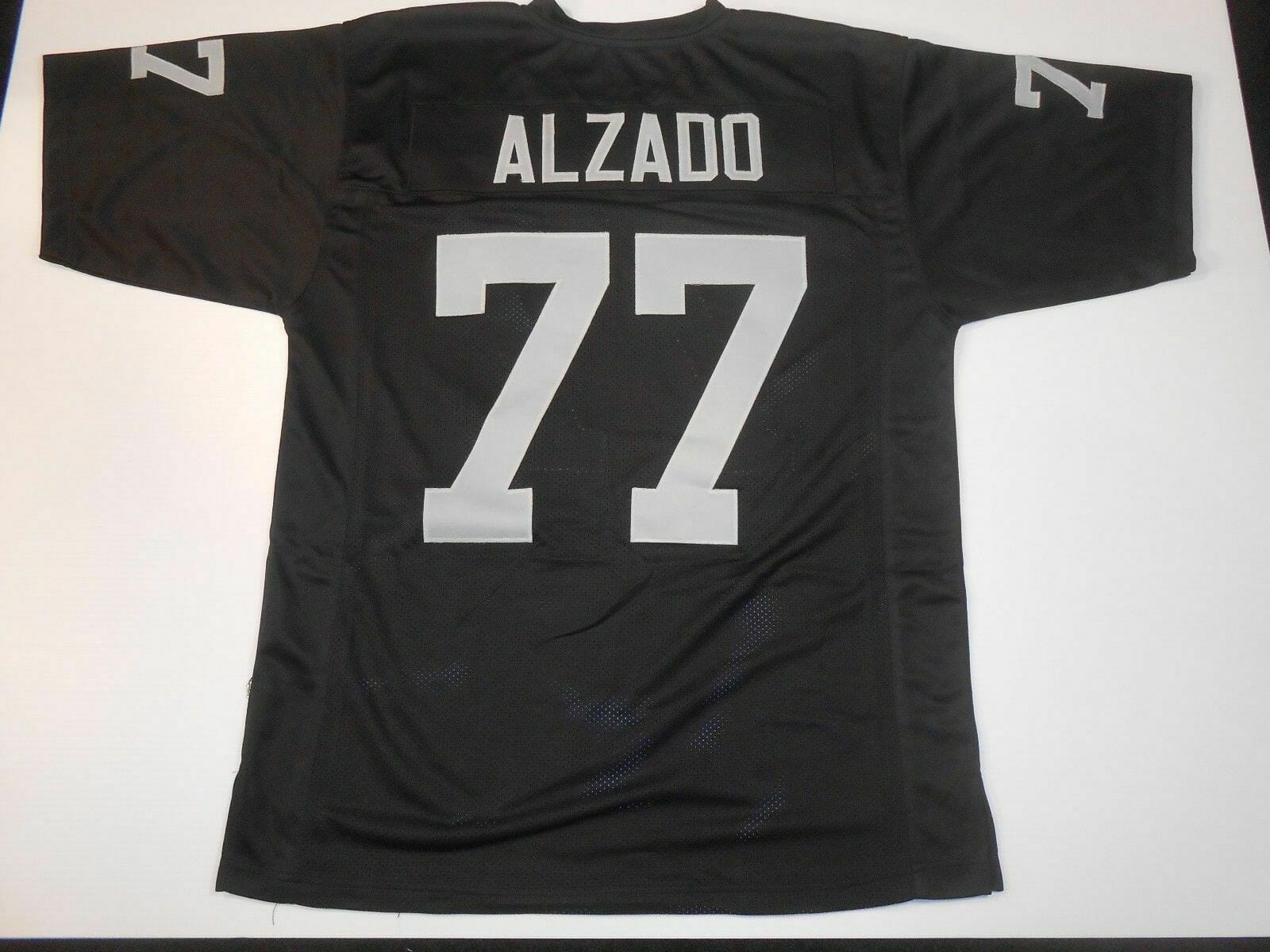 UNSIGNED CUSTOM Sewn Stitched Lyle Alzado Black Jersey 1 UNSIGNED CUSTOM Sewn Stitched Lyle Alzado Black Jersey