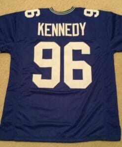 UNSIGNED CUSTOM Sewn Stitched Cortez Kennedy Blue Jersey