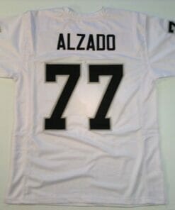 UNSIGNED CUSTOM Sewn Stitched Lyle Alzado White Jersey