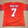 UNSIGNED CUSTOM Sewn Stitched Craig Morton Orange Jersey